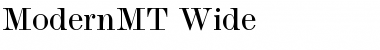 ModernMT Wide Regular Font