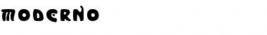 Moderno Font