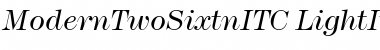 ModernTwoSixtnITC Italic Font ModernTwoSixtnITC Italic Font