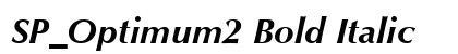 SP_Optimum2 Bold Italic preview
