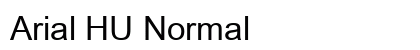 Arial HU Normal Font Arial HU Normal Font Preview