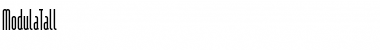 Download ModulaTall Font