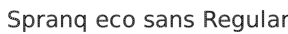 Spranq eco sans Regular preview