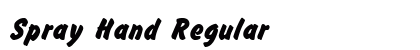 Spray Hand Regular preview