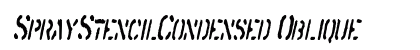 SprayStencilCondensed Oblique preview