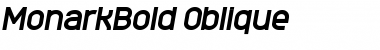 MonarkBold Oblique Font