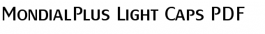 MondialPlus Light Caps Font