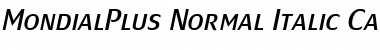 MondialPlus Normal Italic Caps Font