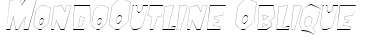 MondoOutline Font