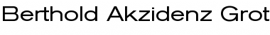 Berthold Akzidenz Grotesk BE Font