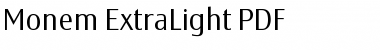 Monem ExtraLight Regular Font