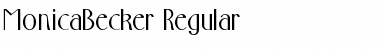 MonicaBecker Regular Font