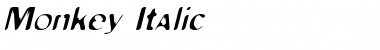 MonkeyCaughtStealing Oblique Font