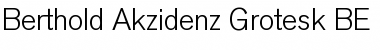 Berthold Akzidenz Grotesk BE Font