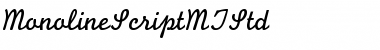 Monoline Script MT Std Font