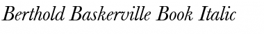 Berthold Baskerville Book Italic Font