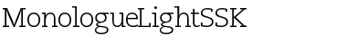 MonologueLightSSK Regular Font