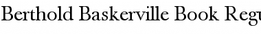 Berthold Baskerville Book Regular Font