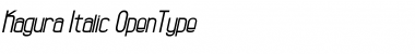 Download Kagura Italic Font