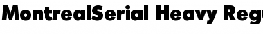 MontrealSerial-Heavy Font