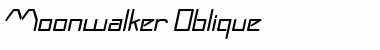 Moonwalker Oblique Font