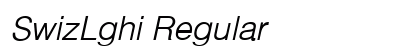 SwizLghi Regular preview