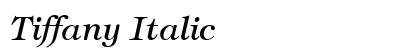 Tiffany Italic preview