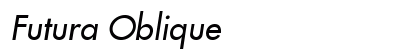 Futura Oblique Preview