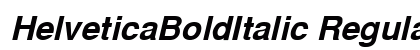 HelveticaBoldItalic Regular preview