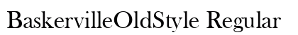 BaskervilleOldStyle Regular preview