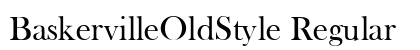 BaskervilleOldStyle Regular preview