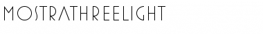 MostraThreeLight Font
