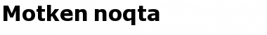 Download Motken noqta Font