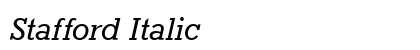 Stafford Italic Preview