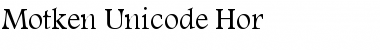 Motken Unicode Hor Font