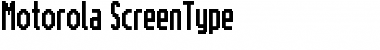 Motorola ScreenType Font