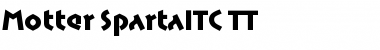 Motter SpartaITC TT Font