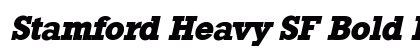 Stamford Heavy SF Bold Italic Preview