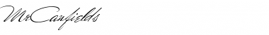 Mr Canfields Font