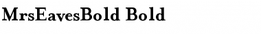 Download MrsEavesBold Font