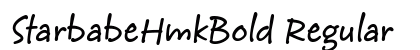 StarbabeHmkBold Regular preview