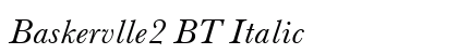 Baskervlle2 BT Italic Preview
