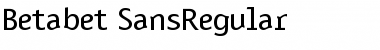 Betabet SansRegular Font