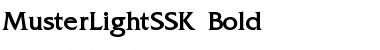 MusterLightSSK Bold Font