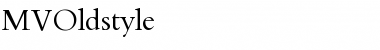 MVOldstyle Regular Font MVOldstyle Regular Font