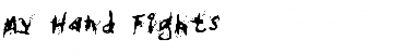 My Hand Fights Font