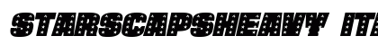 StarsCapsHeavy Italic preview