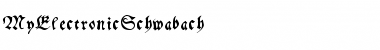 MyElectronicSchwabach Font