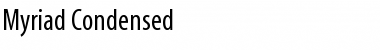 Myriad-Condensed Font