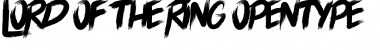 LORD OF THE RING Font